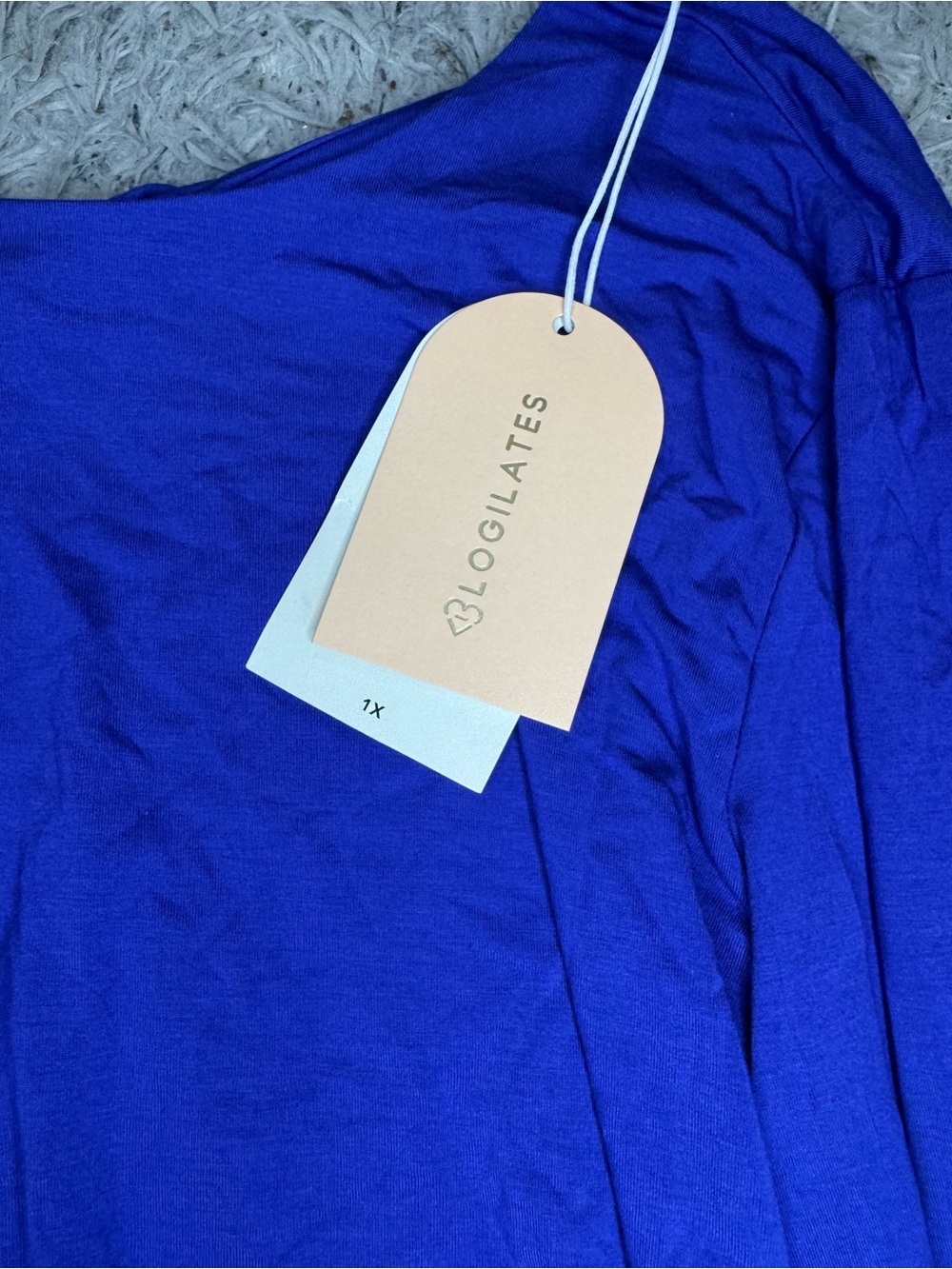 Blogilates Women’s Twisty Long Sleeve Top - Royal Blue Size 1X NWT - Picture 7 of 11